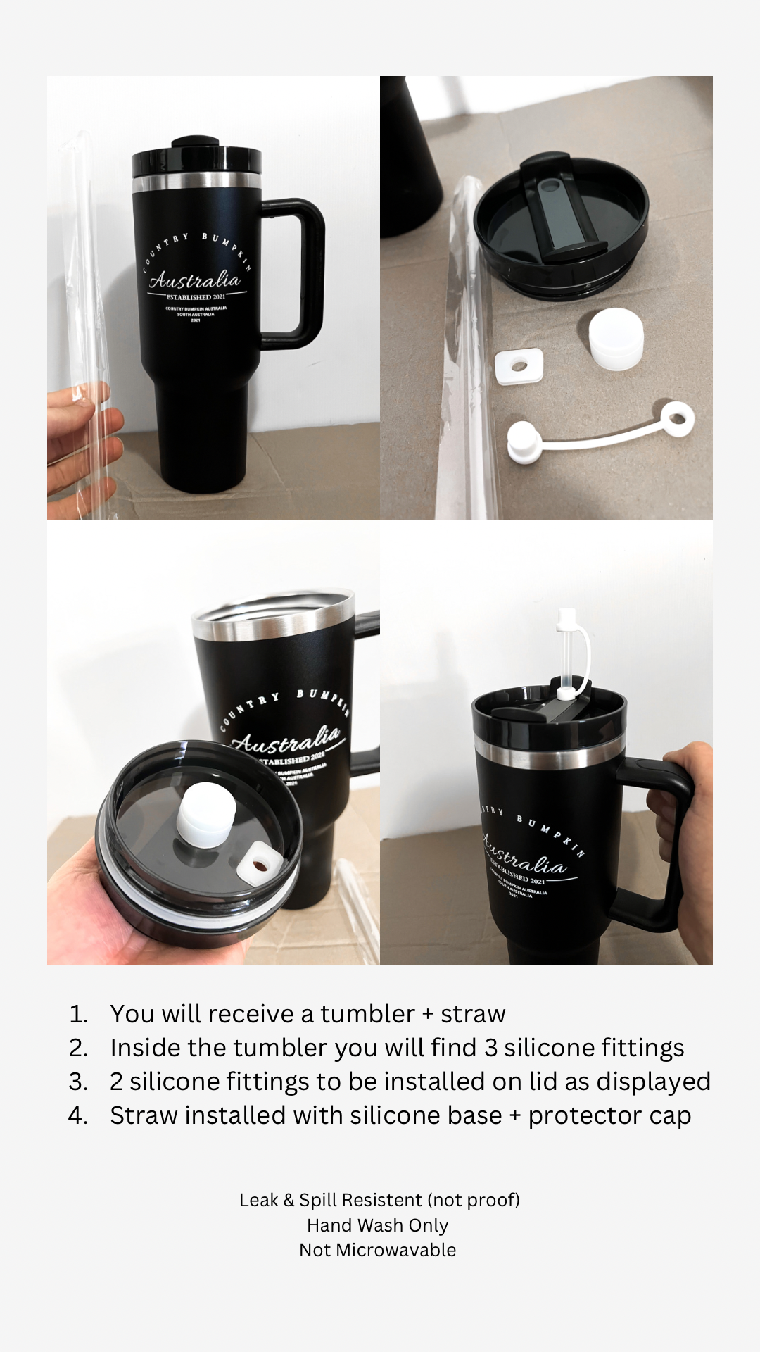 COUNTRY BUMPKIN JUMBO TUMBLER - NEW