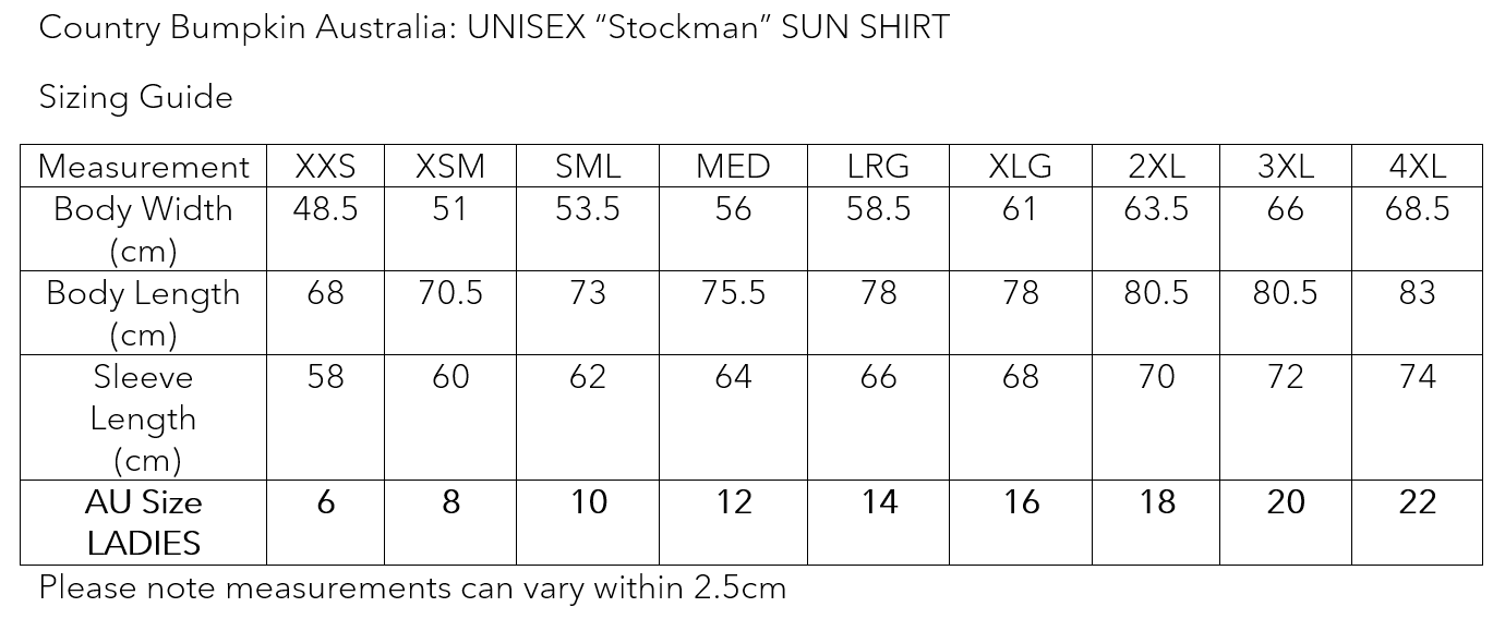 UNISEX "Stockman" SUN SHIRT (UPF 50+)