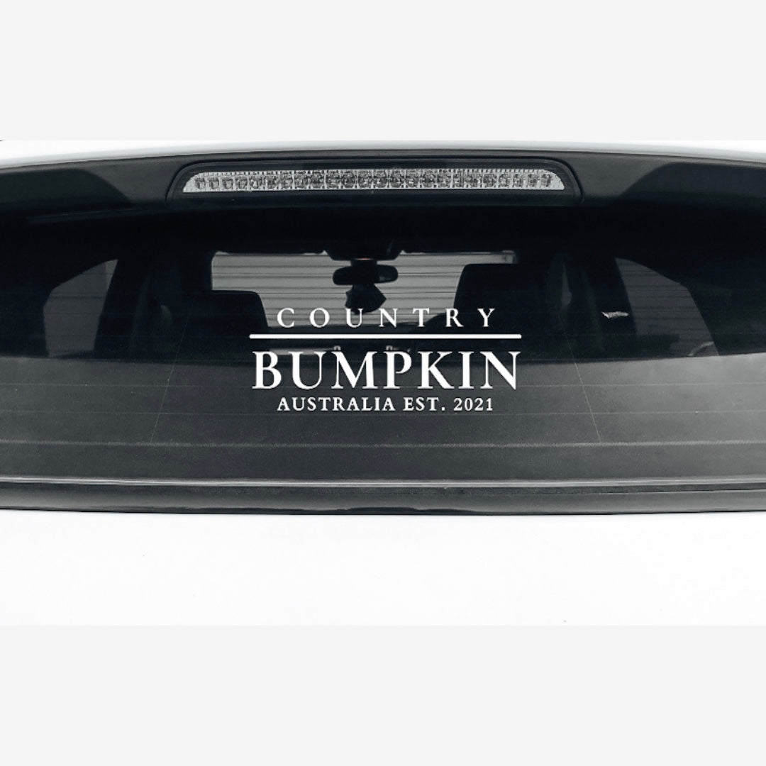 COUNTRY BUMPKIN CAR STICKER - RESTOCKED